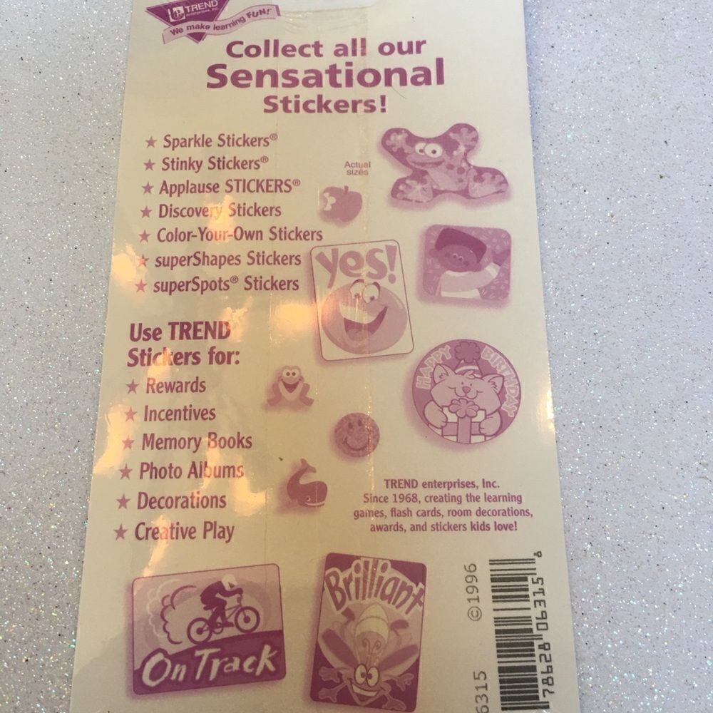 PACKS OF Stickers Plus Large Embossed Accomplished - Picture 13 of 16